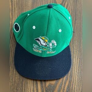 Zephyr Z fit Notre Dame Fighting Irish Snapback‎ Hat Cap Embroidered 7 1/4 green